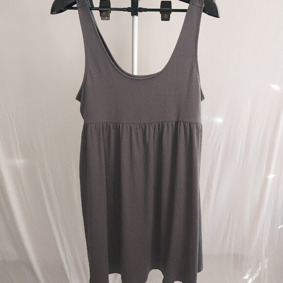 Wild Fable Gray Shoulder Tie Sleeveless Dress - Picture 2 of 6